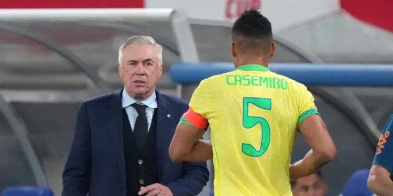Tổng thống Brazil cảm ơn Ancelotti vì không thay Casemiro